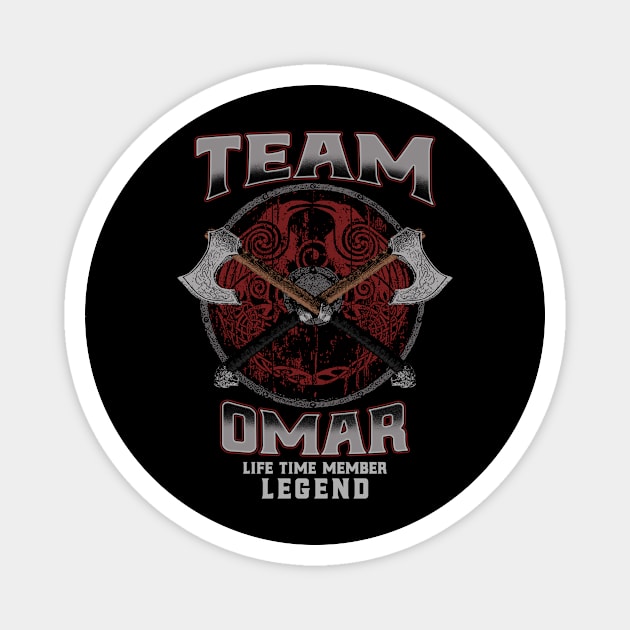 Omar - Life Time Member Legend Magnet by Stacy Peters Art